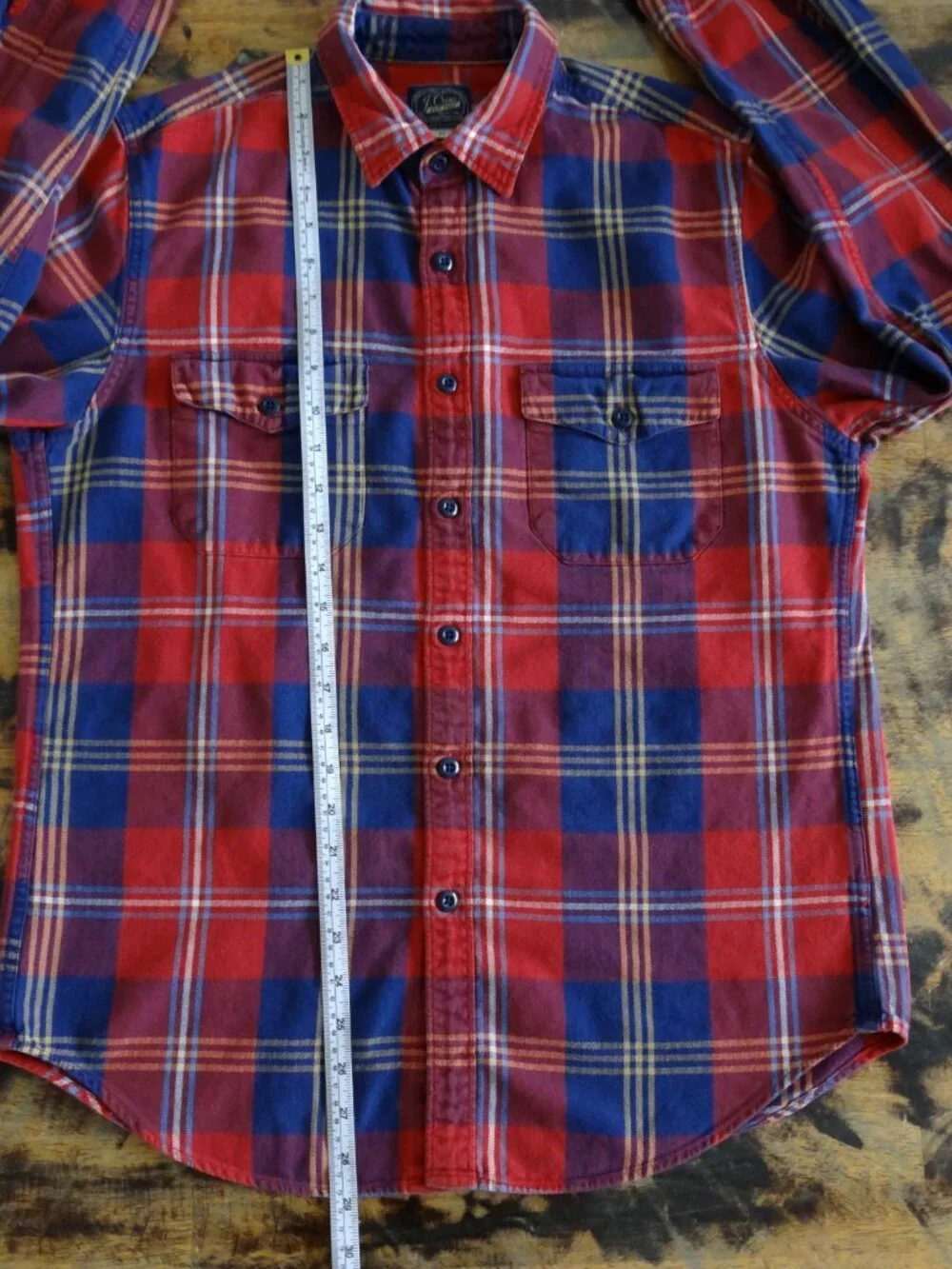 J.Crew New York Men's M Plaid Flannel Shirt Sportsmen's Outfitter Cotton